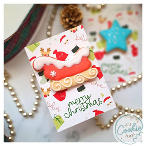 Cookie Card (A6)- Santa's Sleigh